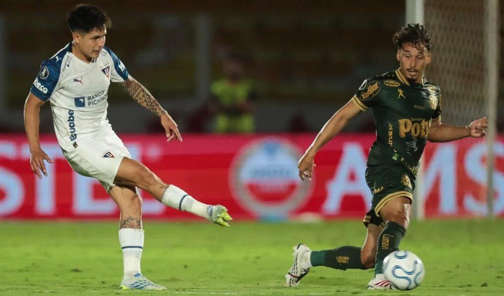 Mirassol x LDU, Libertadores 2026. Foto: Rapha Marques/AFP.