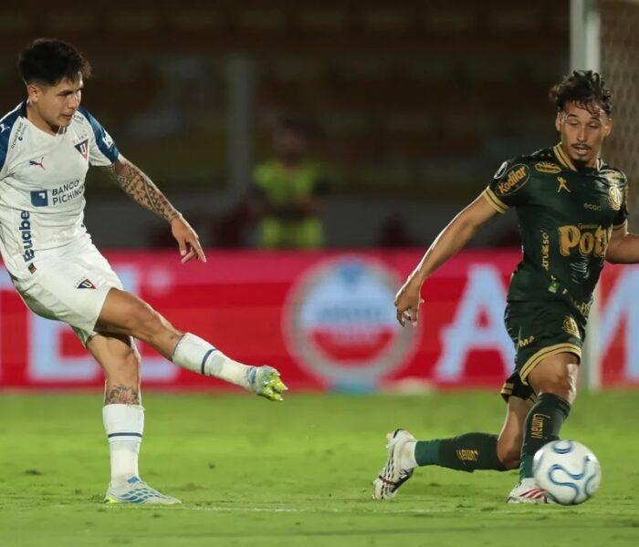 Mirassol x LDU, Libertadores 2026. Foto: Rapha Marques/AFP.