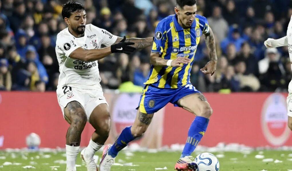 Rosario Central x Corinthians, Libertadores 2026. Foto: Marcelo Manera/AFP.