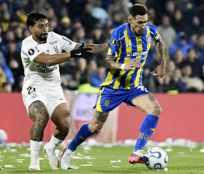 Rosario Central x Corinthians, Libertadores 2026. Foto: Marcelo Manera/AFP.