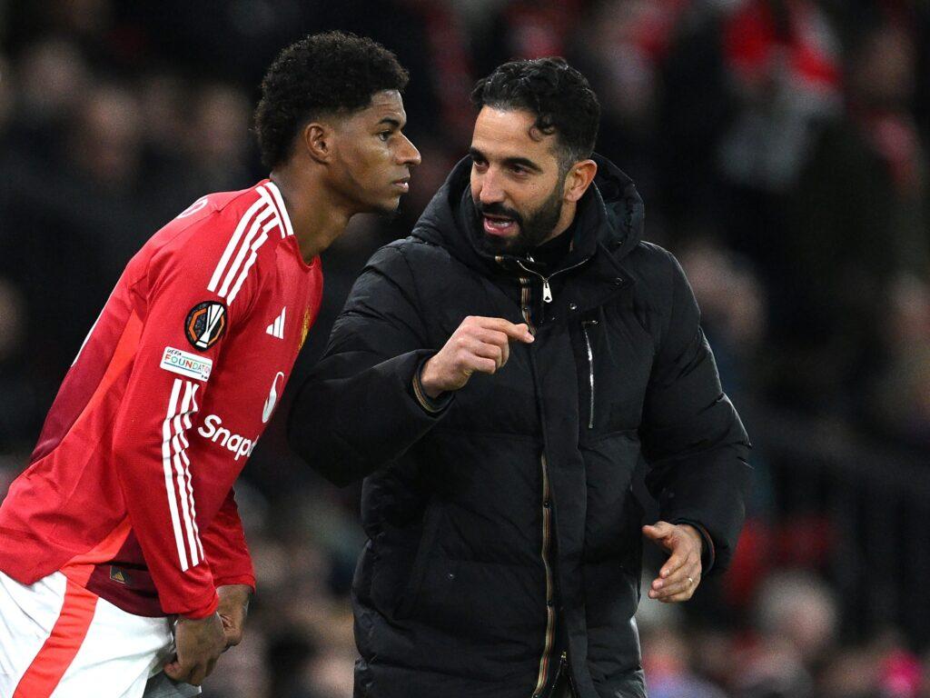 Marcus Rashford e Ruben Amorim voltam a se encontrar após polêmica no Manchester United; entenda