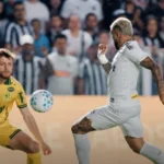 Gabigol em empate do Santos por 1 a 1 com o Mirassol