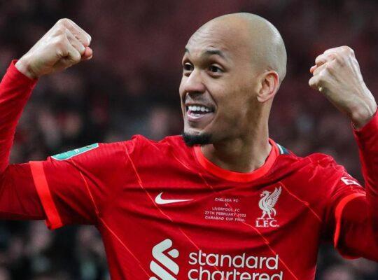 Fabinho, Liverpool. Foto: Reprodução/UEFA via Getty Images.