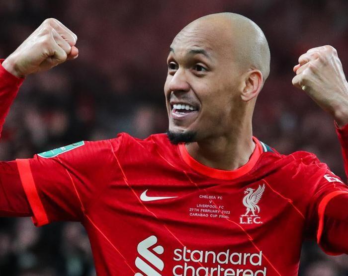 Fabinho, Liverpool. Foto: Reprodução/UEFA via Getty Images.