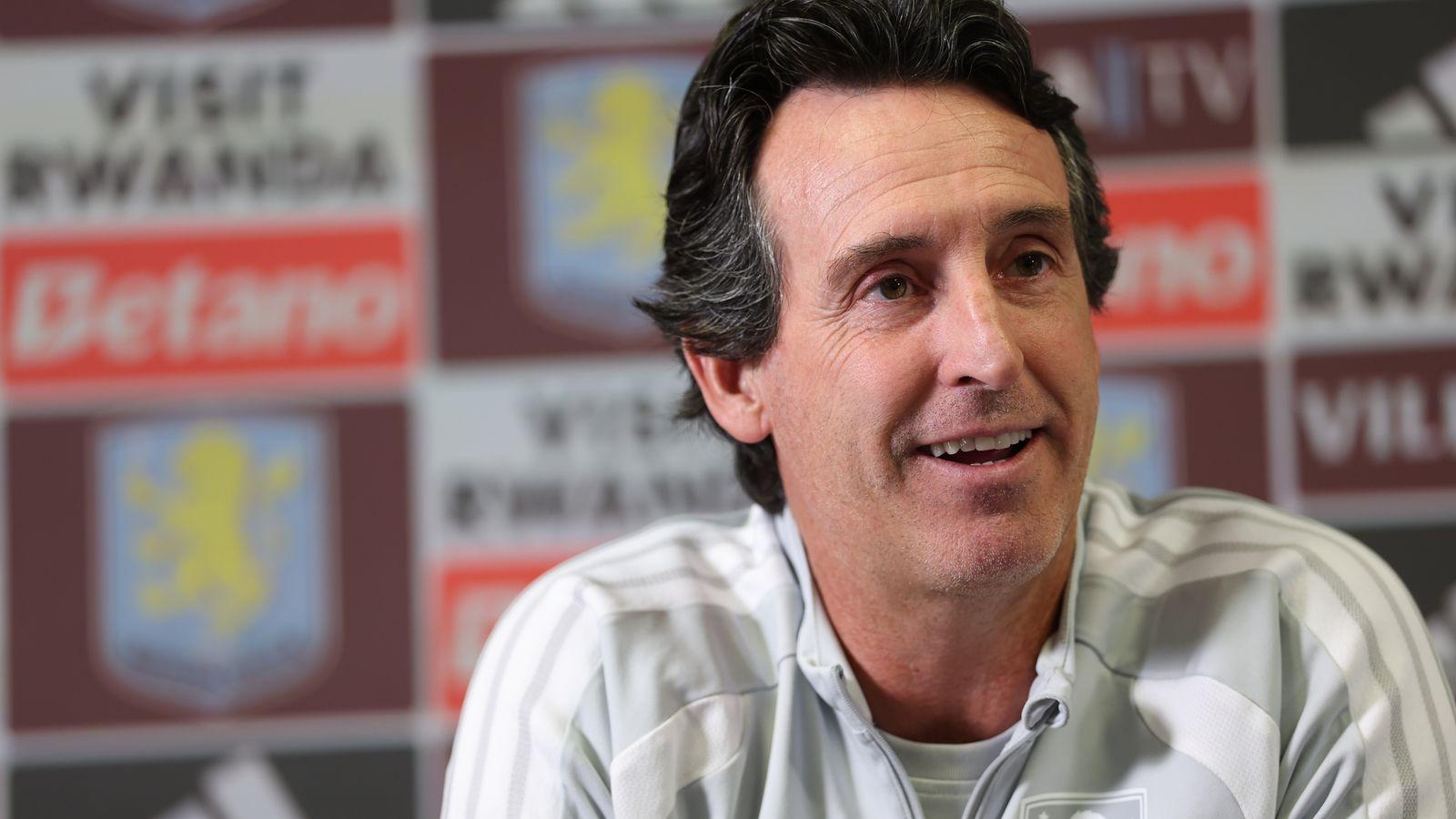 Unai Emery, Aston Villa. Foto: Reprodução/Aston Villa FC via site oficial