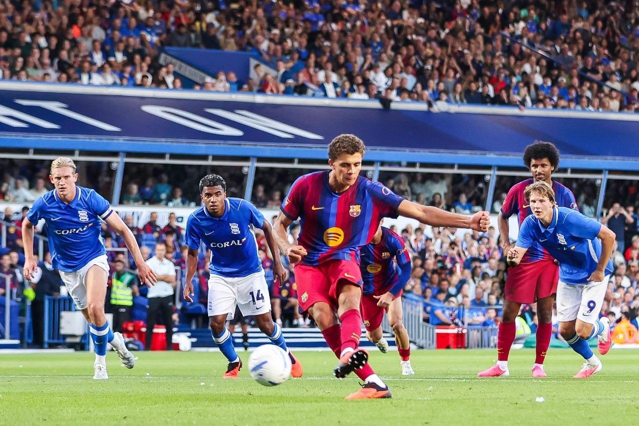 Hamza Abdelkarim, Barcelona. Foto: Stuart Leggett/MI News/NurPhoto via Getty Images
