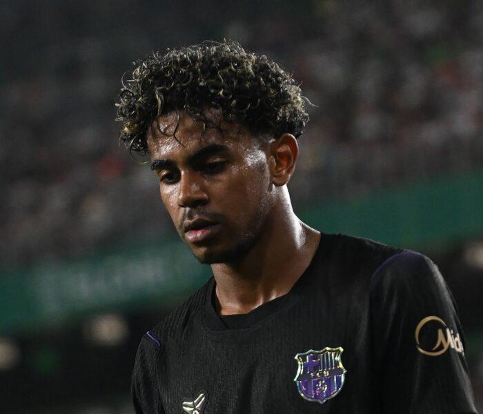 Lamine Yamal, Elche x Barcelona, La Liga 2026/2027. Foto: Denis Doyle/Getty Images.