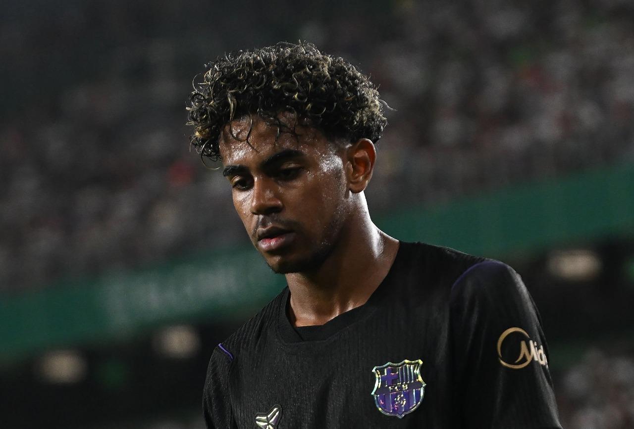 Lamine Yamal, Elche x Barcelona, La Liga 2026/2027. Foto: Denis Doyle/Getty Images.