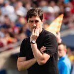 Andoni Iraola treinando o Liverpool