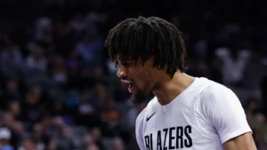 Blazers lesão Sharpe.