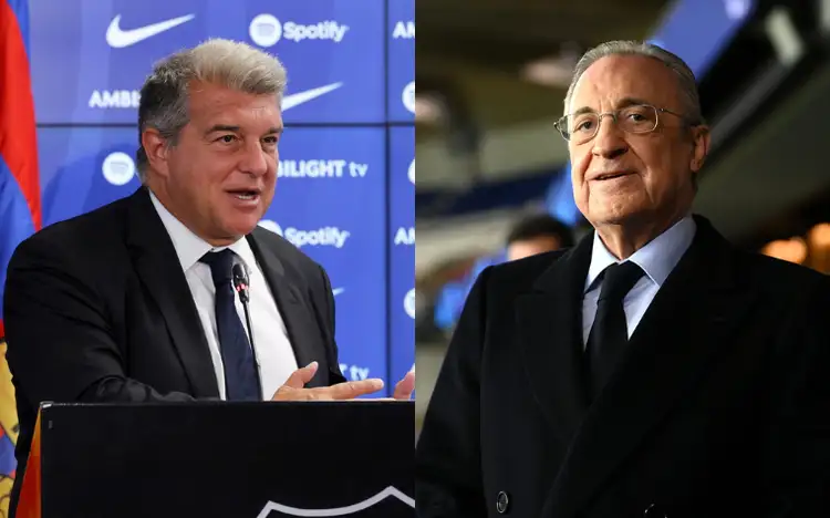 joan laporta e florentino perez barcelona real madrid rodri