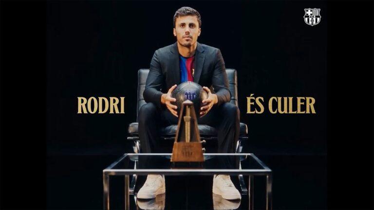 Análise: Rodri não será um novo Busquets, mas pode ser o jogador que interrompe o caos no meio-campo do Barcelona