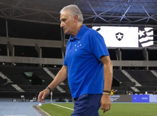 Tite, Botafogo x Cruzeiro, Brasileirão 2026. Foto: Thais Magalhães/Cruzeiro.
