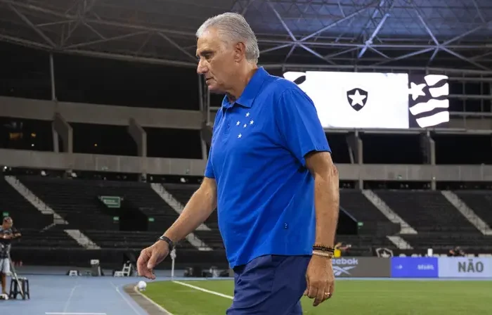 Tite, Botafogo x Cruzeiro, Brasileirão 2026. Foto: Thais Magalhães/Cruzeiro.