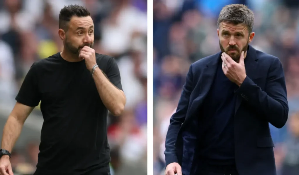 roberto de zerbi e michael carrick premier league técnicos