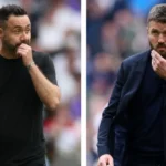 roberto de zerbi e michael carrick premier league técnicos