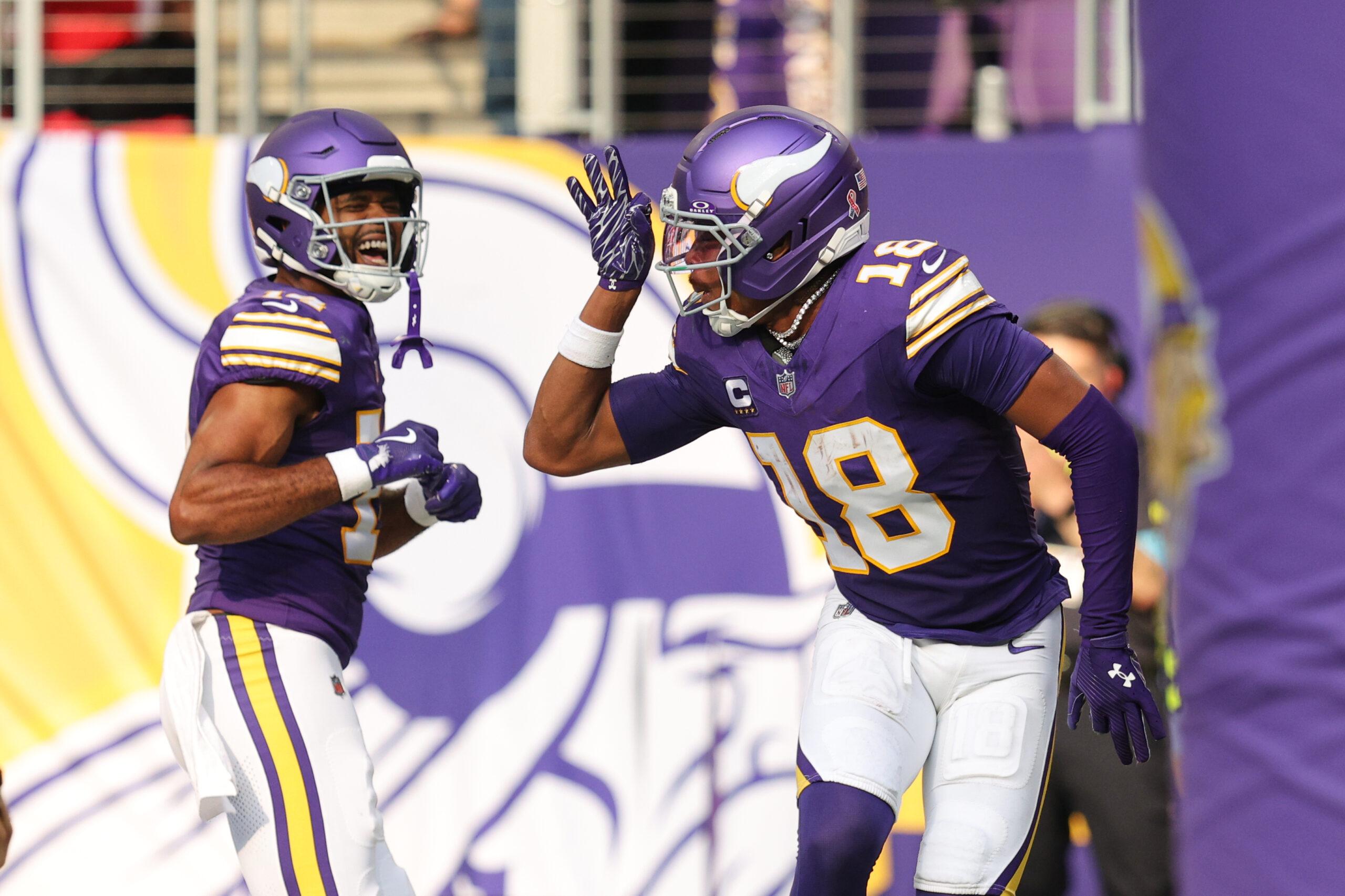 NFL: Justin Jefferson (Foto: AP Photo/Bailey Hillesheim)