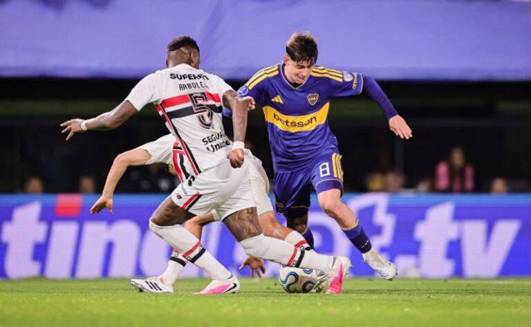 São Paulo sofre no 2º tempo e perde para o Boca Juniors na Bombonera