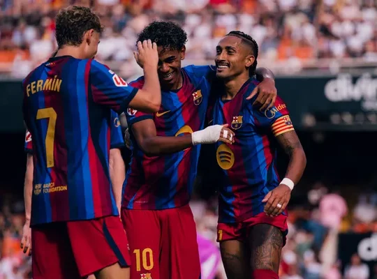 Valencia x Barcelona, La Liga 2026/2027. Foto: Reprodução/FC Barcelona via site oficial.