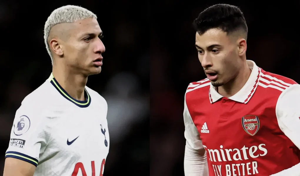 richarlison e gabriel martinelli jogadores