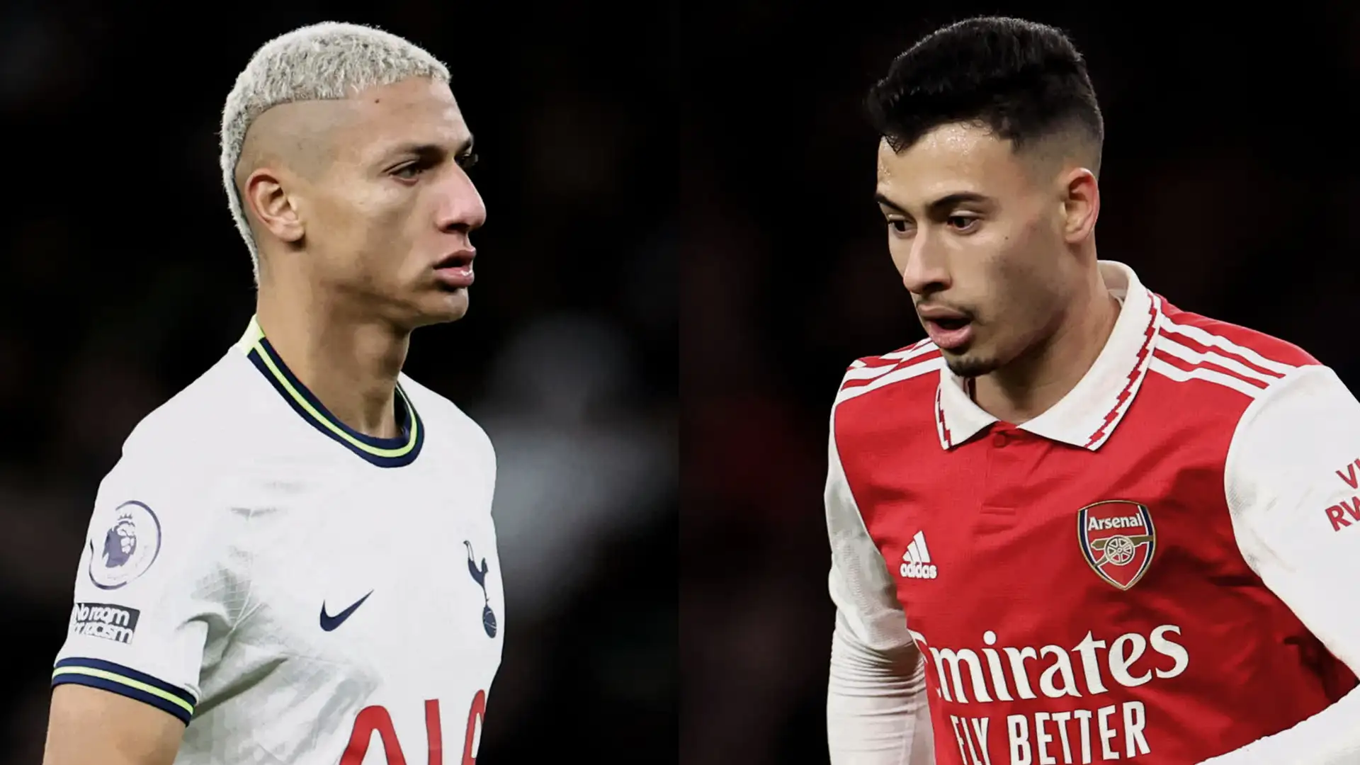 richarlison e gabriel martinelli jogadores