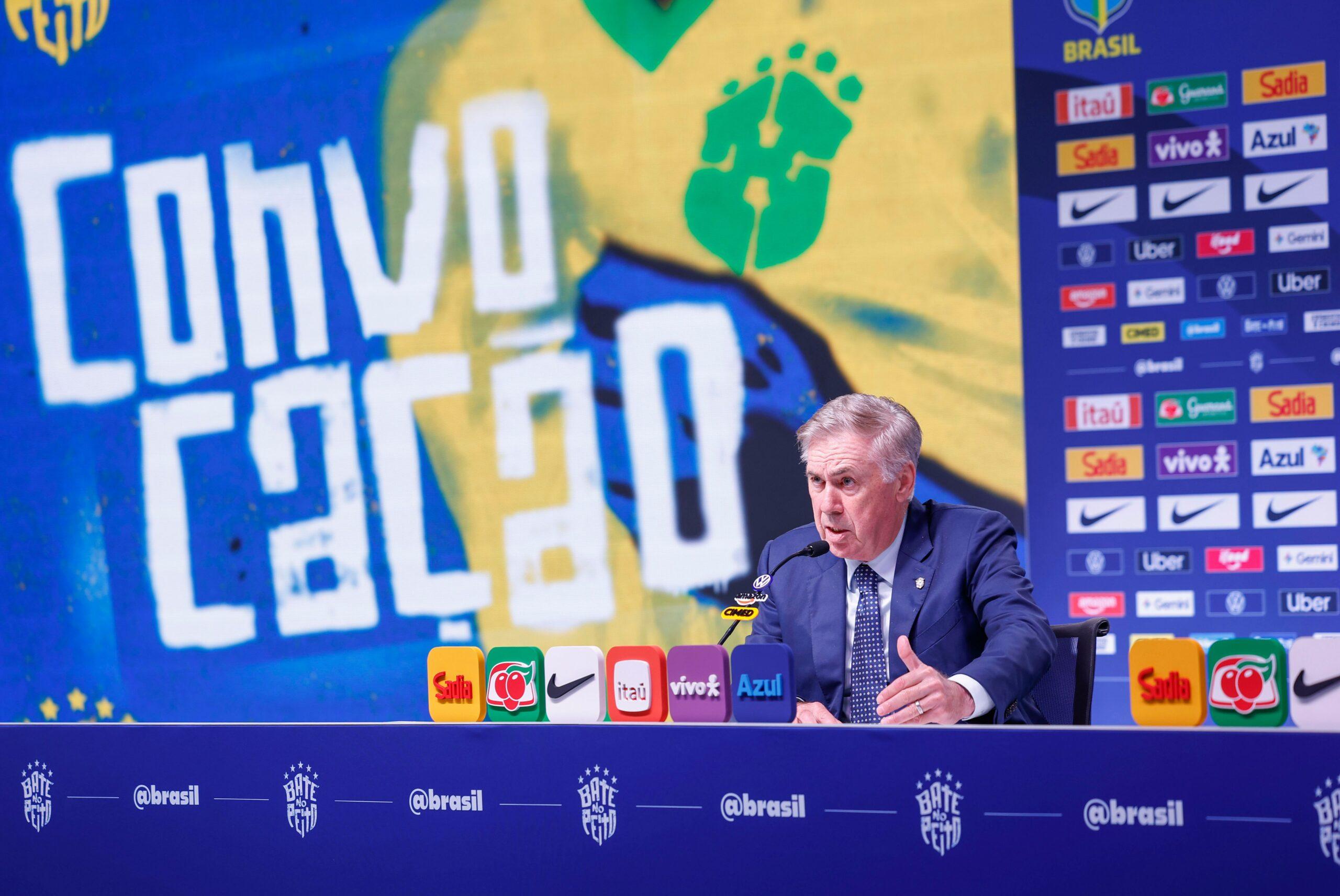 Carlo Ancelotti, Seleção Brasileira. Foto: Rafael Ribeiro/CBF.