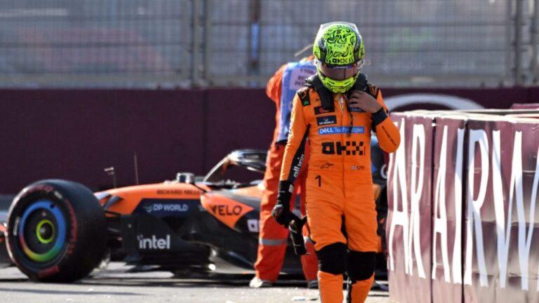 Lando Norris critica Colapinto após acidente que encerrou sua corrida no GP de Baku