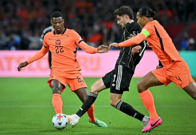 Holanda x Alemanha, Nations League 2026. Foto: Derek Brookman/UEFA.com