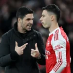 arteta e gabriel martinelli arsenal