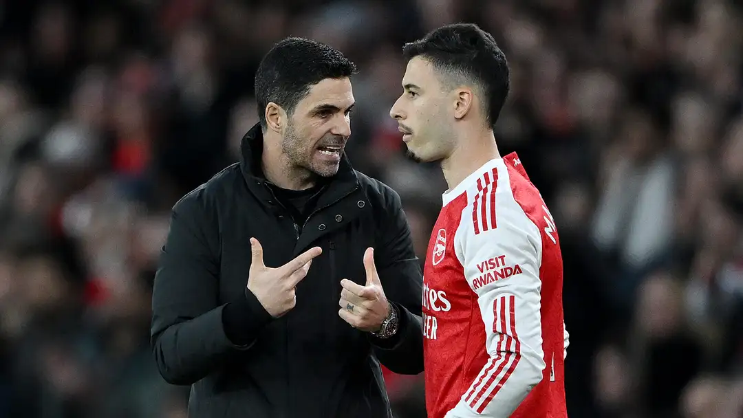 arteta e gabriel martinelli arsenal