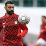 Salah treinando pela seleção do Egito