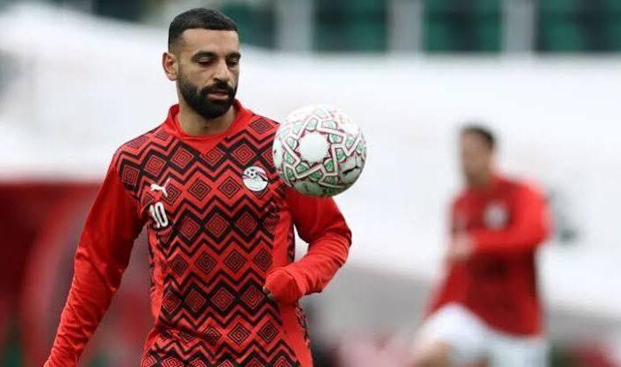 Salah treinando pela seleção do Egito