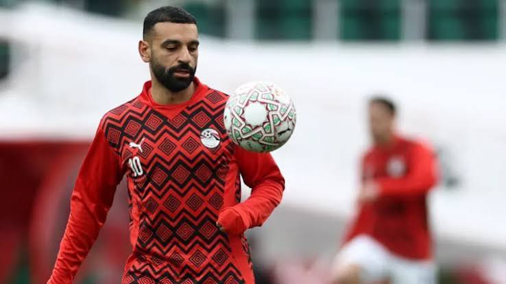 Salah treinando pela seleção do Egito