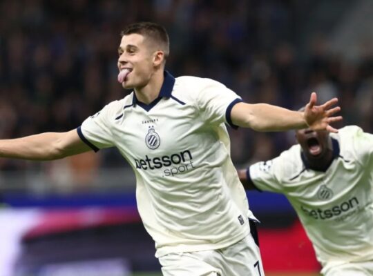 Tressoldi Brugge Manchester City